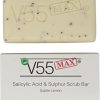 V55 MAX Salicylic Acid, Tea Tree Oil and Sulphur Soap Scrub for Spots Blackheads Milia Blemishes Problem Skin Suitable and Safe for those Prone to...