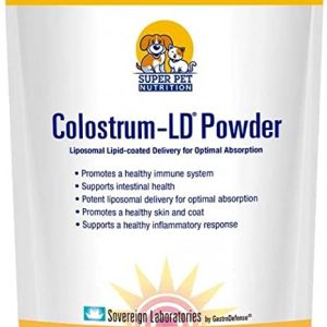 Veterinarian Approved Super Pet Nutrition - for Dogs and Cats - Liposomal Bovine Colostrum, Rich in Immunoglobulins (25%+), Support for Immune and...