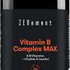 Vitamin B Complex MAX, 365 Tablets | 8 B-Vitamins + Choline & Inositol | Helps Reduce Fatigue, Contributes to Normal Mental Performance and Helps...