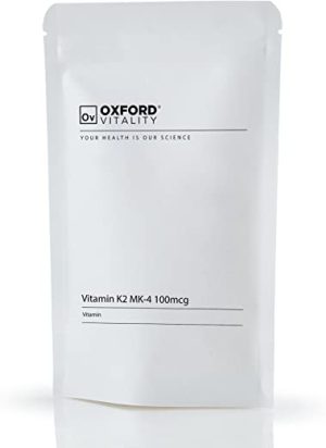 Vitamin K2 MK-4 Tablets | 100mcg Supplement for Blood & Bone Health | Oxford Vitality