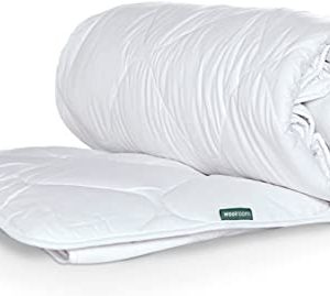 WOOLROOM King Natural British Wool filled Winter Duvet Quilt – 11-14 tog - Classic - White - Anti-allergy - Cooling - Feather and Down Alternative...