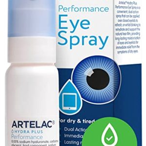 Artelac Eye Spray, Hydra Plus Performance Dry Eye Spray, Dry Eyes Treatment, Immediate Relief Eye Spray For Tired And Dry Eyes, Preservative Free...