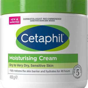 Cetaphil Body Moisturiser, 450g, Moisturising Cream For Dry to Very Dry, Sensitive Skin, With Niacinamide & Vitamin E