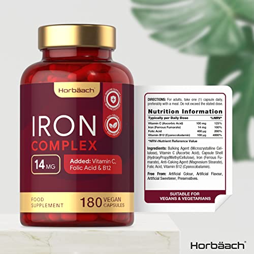 iron supplement high strength iron complex with vitamin c folic acid amp 1 1