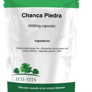 ECO-VITS CHANCA Piedra (5000MG) 120 CAPS Recyclable Packaging. Sealed Pouch