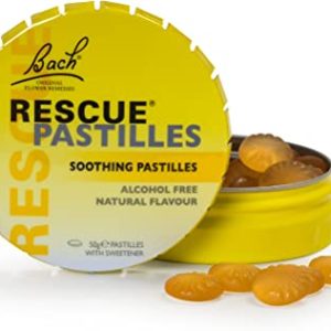 Nelsons Rescue Remedy Pastilles, Orange and Elderflower Flavour, Emotional Wellness and Balance, Easy To Use Format 50 gr