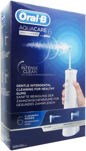 oral b aquacare 6 pro expert water flosser featuring oxyjet technology oral
