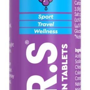 O.R.S Hydration Tablets with Electrolytes, Vegan, Gluten and Lactose Free Formula – Soluble Sports Hydration Tablets with Natural Blackcurrant...