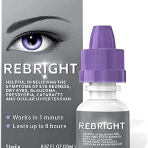 Eye Drops for The Symptoms of Eye Redness, Dry Eyes, Glaucoma, Presbyopia, Cataracts and Ocular Hypertension,0.67 Fl Oz (1pc)