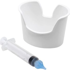 Ezy Dose Ear and Ear Wax Cleaner for Humans Includes Syringe with Tri-Stream Tip and Ear Wax catching Basin