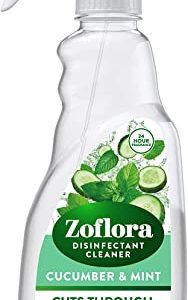 Zoflora Cucumber & Mint 750ml Multipurpose Disinfectant Cleaner, Antibacterial Surface Cleaner, Kitchen Cleaner Spray Cuts Through Grease & Grime
