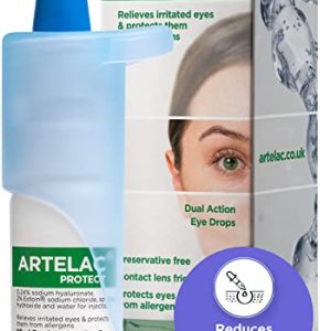 Artelac Allergy Eye Drops, Protect, Protection Against Allergens and Reduces Eye Inflammation and Irritation, Preservative Free, Contact Lens...