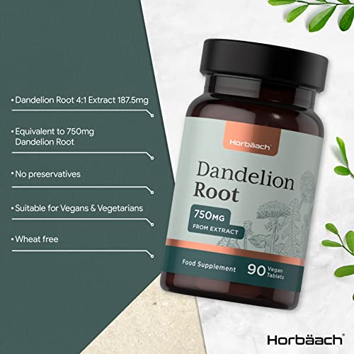 dandelion root 750mg 90 vegan tablets pure dandelion root extract 4 1 1 1