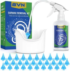 Ear Wax Removal Tool, BVN Ear Wax Removal Kit, Ear Irrigation Flushing System for Adults & Kids, Ear Syringes for Removing Ear Wax Including Ear...