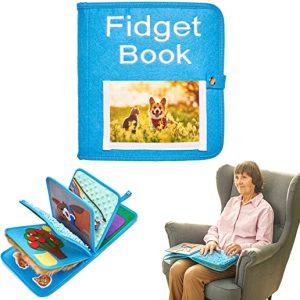 Fidget Book for Elderly | Fidget Blanket for Dementia | Dementia Products for Elderly | Gift and Activities for Seniors with Alzheimer’s or...