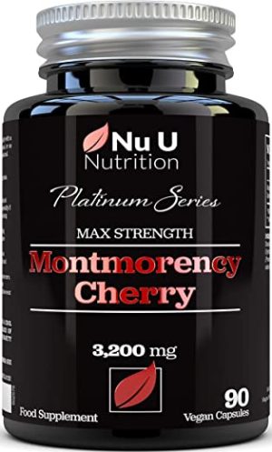 montmorency cherry capsules 3200mg 90 vegan capsules 3 month supply high