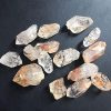 Natural Crystal Rough Oil Gall Raw Quartz Healing Stones Crystal Point Specimen Home Decoration Raw Crystals Ore Mineral Home Decoration Natural...
