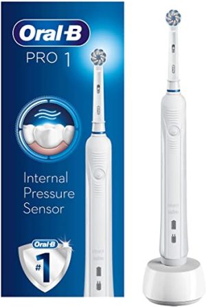 oral b pro 1 electric toothbrush with pressure sensor 1 handle 1 toothbrush