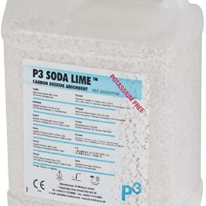 P3 300301PHX Medical Soda Lime for Closed Anaesthesia Circuits, White to Violet, 4.5 kg container (Pack of 2)