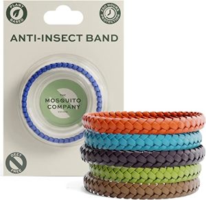 the mosquito company anti insect bands 5 leather adjustable bracelets