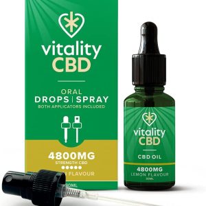 Vitality CBD Drops | Spray in MCT Oil 4800mg, Lemon, 30ml