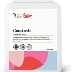 CANStasis Candida Yeast Balance Supplement 60 Capsules - Formulated for Women to Provide Microbial, Digestive and Immune Support - Caprylic Acid...