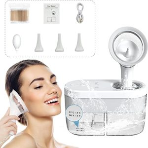 Ear Wax Removal Kit, YERIOK Electric Ear Irrigation Cleaner Tool with 4 Cleaning Modes for Kids and Adults, Ear Cleaning Device Irrigation with...