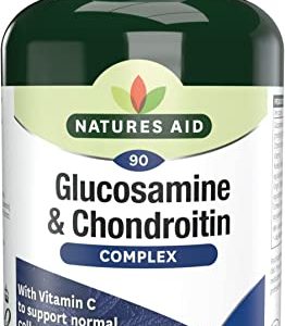 Natures Aid Glucosamine and Chondroitin Complex with Rosehip, Ginger, Turmeric and Vitamin C, 90 Capsules