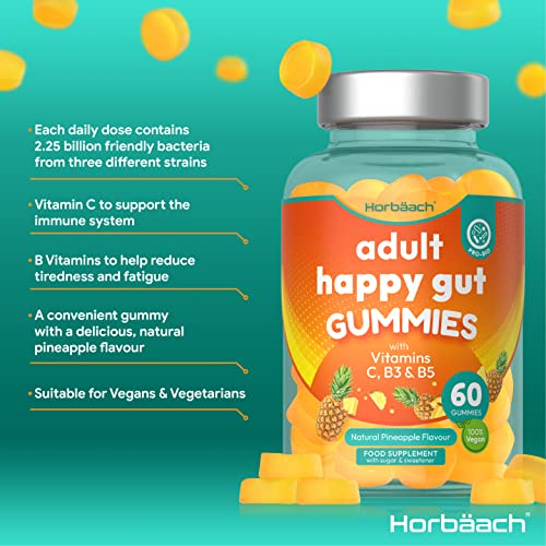 probiotic gummies 225 billion cfus immune support gut digestion amp