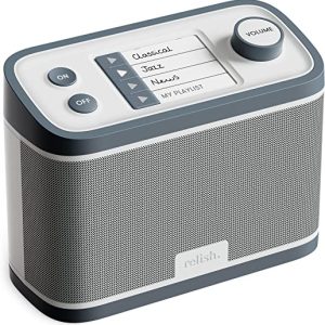 Relish - Simple Portable DAB/FM Radio and Music Player for Seniors, those with Dementia and Alzheimer’s or Visually Impaired – Large Buttons,...