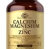 Solgar® Calcium Magnesium Plus Zinc Tablets - Pack of 100 - Healthy Bones, Teeth & Muscles - Supports Health of Nervous System - Vegan