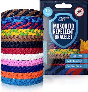 active era mosquito repellent pu leather bracelet 12 pack anti mosquito