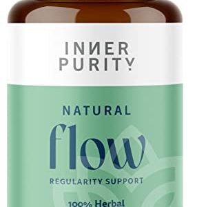 Natural Flow - 100% Herbal Colon Cleanse for Constipation, Bloating and Gas Relief - Vegan Laxative for Long Term Constipation, Bloating Relief and...