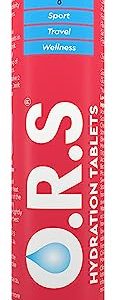 O.R.S Hydration Tablets with Electrolytes, Vegan, Gluten and Lactose Free Formula – Soluble Sports Hydration Tablets with Natural Strawberry...