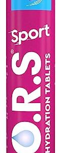 O.R.S Sport Hydration Tablets with Electrolytes, Vegan, Gluten & Lactose Free Formula – Soluble Oral Rehydration Tablets with Natural Mixed Berry...