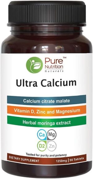 pure nutrition ultra calcium citrate 1000mg highly absorbable calcium