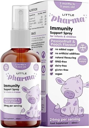 the little pharma kids immune system booster 60ml 2 month supply