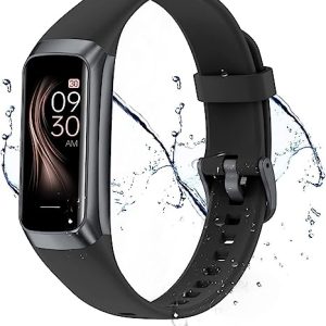 IMFRCHCS Fitness Tracker, Smart Watches with Blood Pressure and Heart Rate Monitors, 1.1" AMOLED Color Display Fitness Watch, 5 ATM Waterproof...