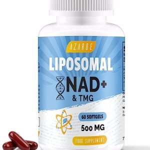 Liposomal NAD+ Softgels 500mg with TMG 250mg, More Efficient Than Nicotinamide Riboside, Supports Cellular Energy & Healthy Aging (60 Softgels...