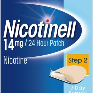 Nicotinell Nicotine Patch, Quit Smoking Aid Step 2, 24 Hour Patch, 14 mg, Pack of 7