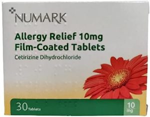 numark hayfever and allery relief cetirizine hydrochloride 10mg 30 tablets