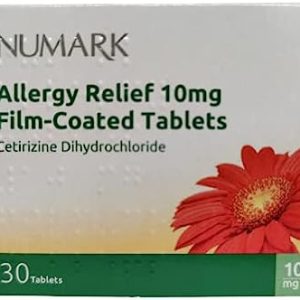Numark Hayfever and Allery Relief Cetirizine Hydrochloride 10mg 30 Tablets