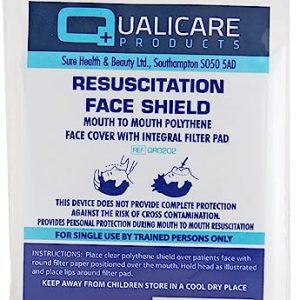 Rebreath CPR Mouth to Mouth Resuscitation Face Shield with Valve (Pack of 10)