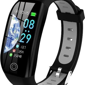 Tipmant Fitness Trackers, IP68 Waterproof Activity Tracker with 1.14 inch HD Screen Heart Rate Monitor Pedometer Step Counter Watch Sleep Monitor,...