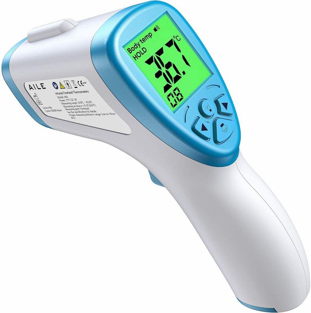 [2023] AILE Digital Thermometer For Adults, Baby Thermometers Adult No Touch Infrared Thermometer For Adults –Digital Thermometers Medical Baby...