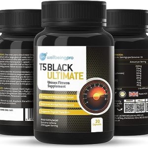 30 Tx5 Black Ultimate Capsules (Up to 1 Month Supply) - Ultra High Strength Fat Burner - Weight Loss & Diet Pills - Vegan Friendly UK Made Fitness...