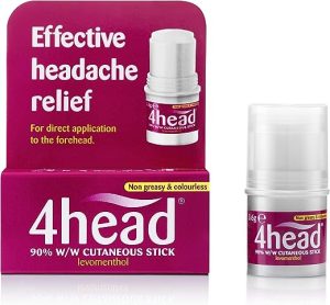 4 head levomenthol stick for headache relief migraine 36 g