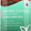 60 Billion CFU Probiotic Cultures - Scientifically Backed Lactospore®️ for Good Gut Flora - Enteric Coating to Ensure Probiotics are Delivered...