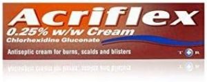 acriflex antiseptic cream 30g soothing and effective for burns scalds and