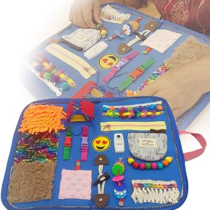 Alzheimers Therapy Aid Products, Fidget Blanket for Senile Dementia, Sensory Blanket for Memory Loss, Alzheimer’s Dementia, Asperger, Autism....